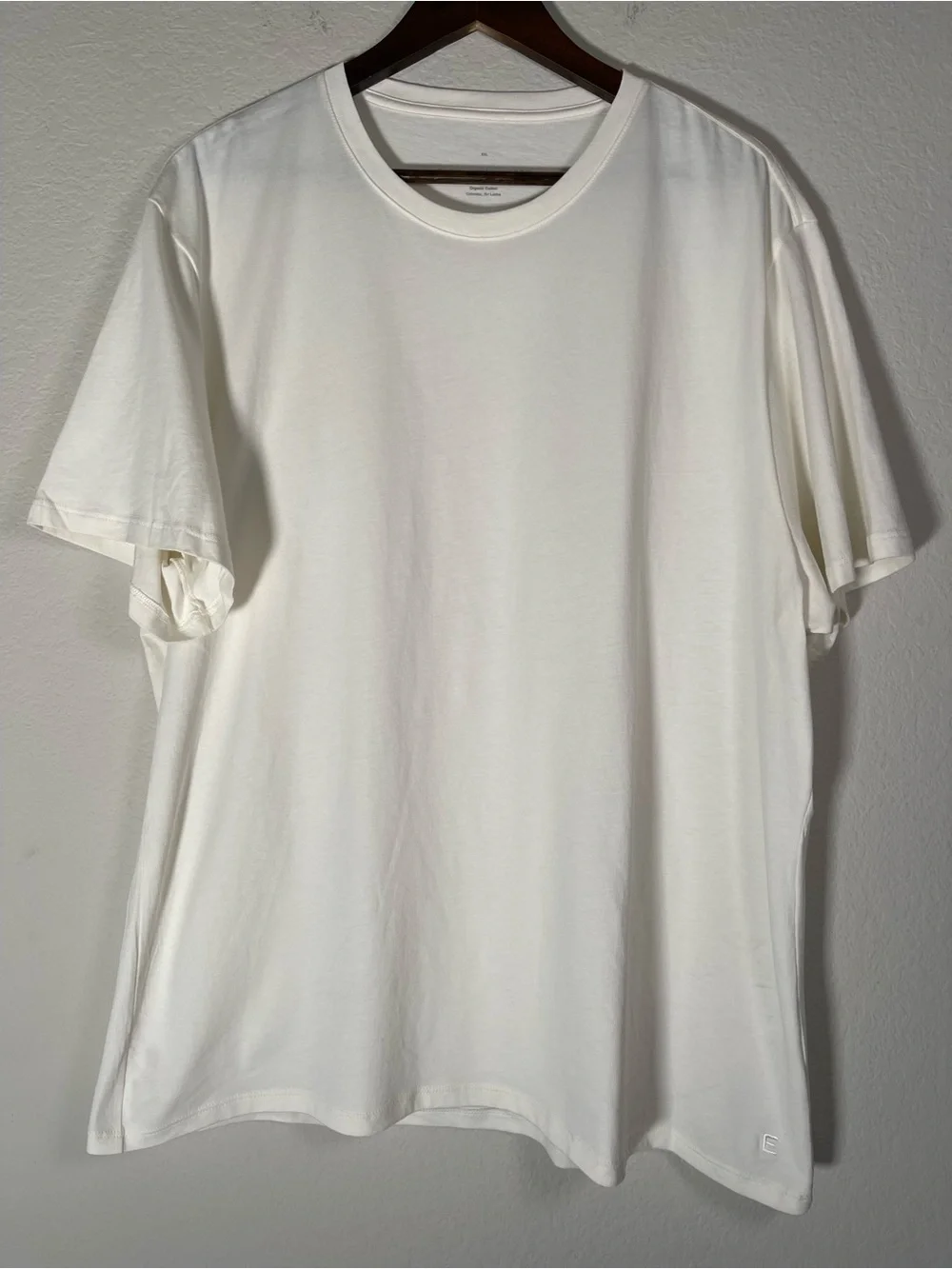Everlane Men’s The Uniform Organic Crew Size XXL Slim Fit in Ivory - Picture 5 of 15